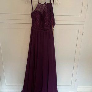 MAY QUEEN Size 4 Purple Couture Gown